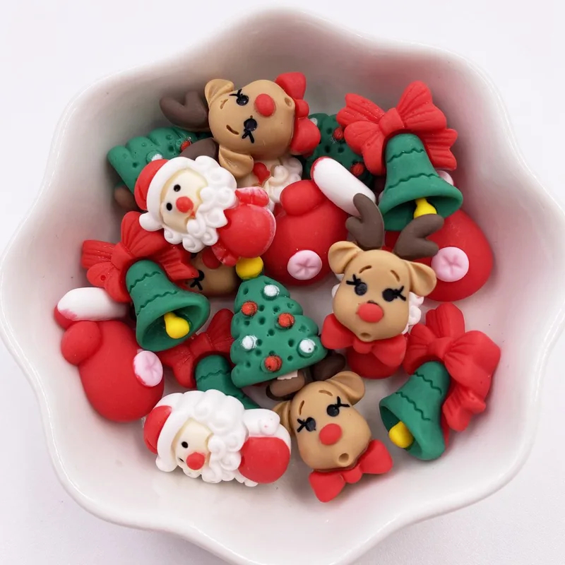 Elk Bugle Call - 20-160Pcs Kawaii Colorful Resin Elk Santa
