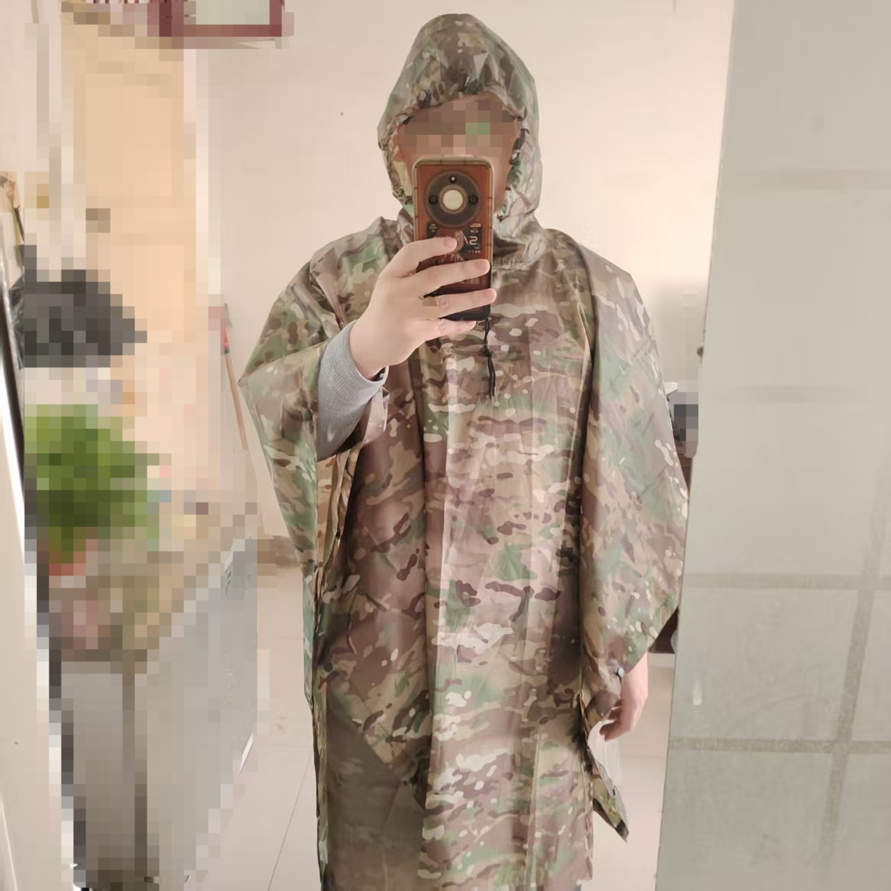 Outdoor Hunting Products - 1pc Outdoor Camouflage Mackintosh Rain Coat
