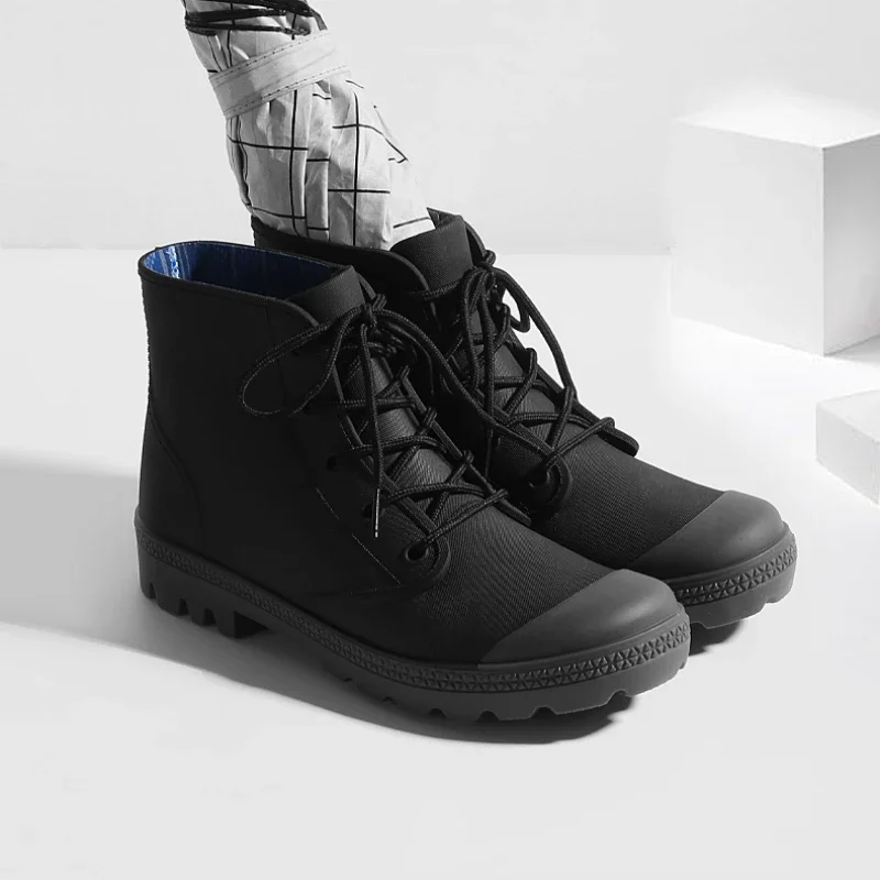 Fishing Waders Breathable - Winter Men Rain Boots Lace-up Ankle