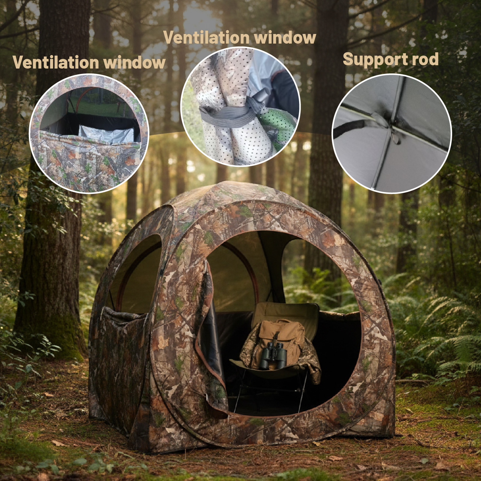 Camouflage Pop-Up Hunting Blin - Hunting & Outdoor Supplies Vanderbijlpark のレビューと価格