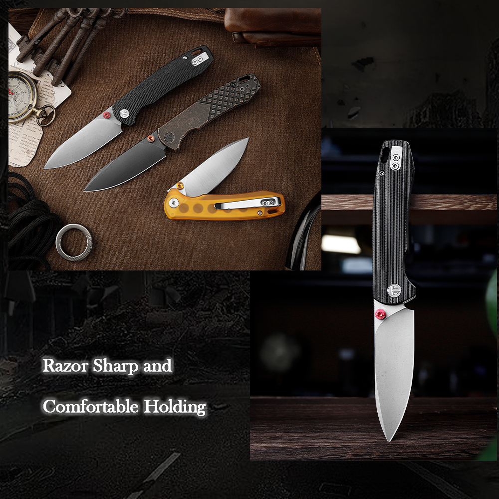 TRIVISA Folding Knife for Men, - Outdoor Hunting Gifts のレビューと価格