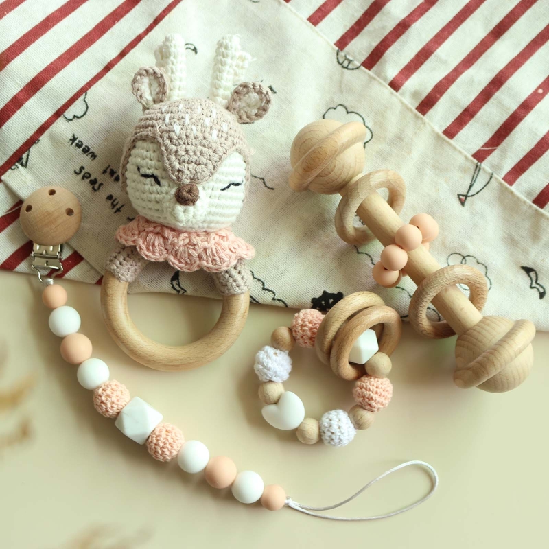 Baby Rattle Crochet Elk Fox Be - Elk Bugle Call のレビューと価格