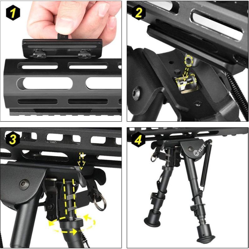 MidTen Fit M lok 6 9 Mount Han - Bipod Rifle Mount のレビューと価格