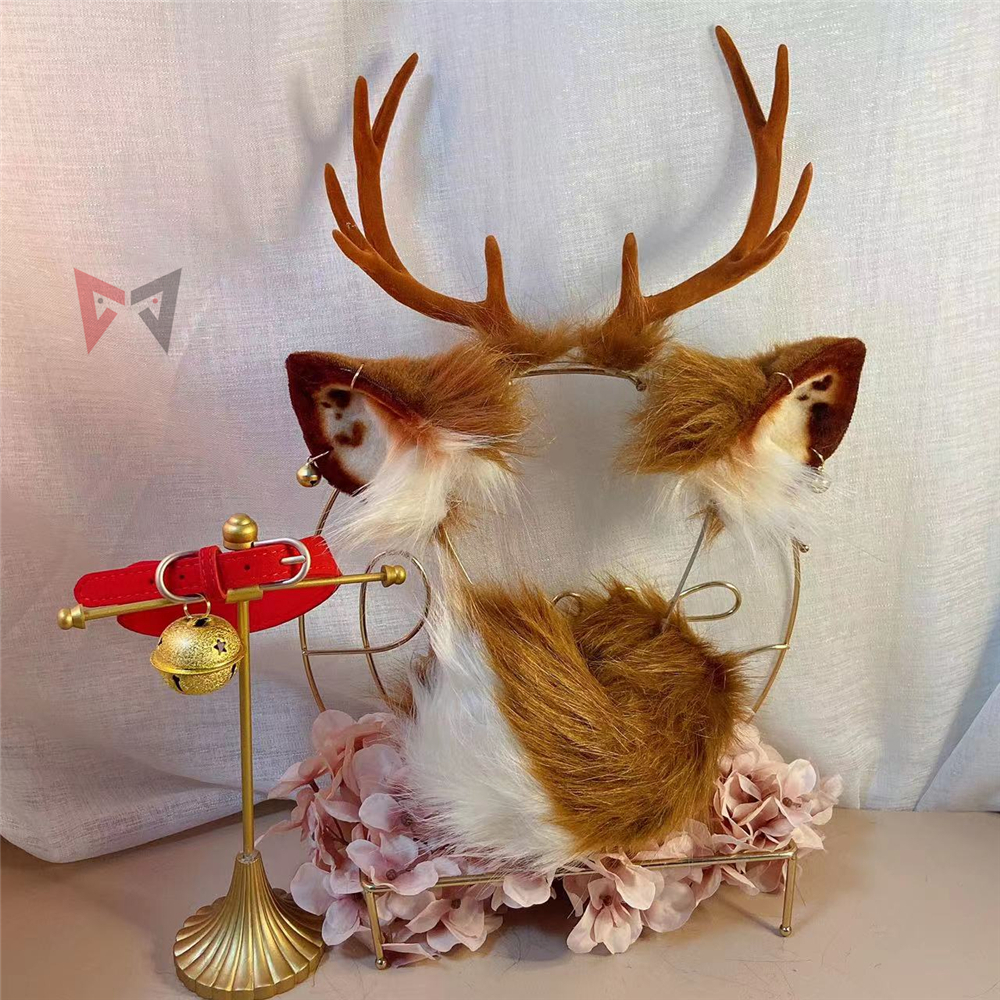 New Brown Deer Horns Ears Hair - Elk Bugle Call のレビューと価格