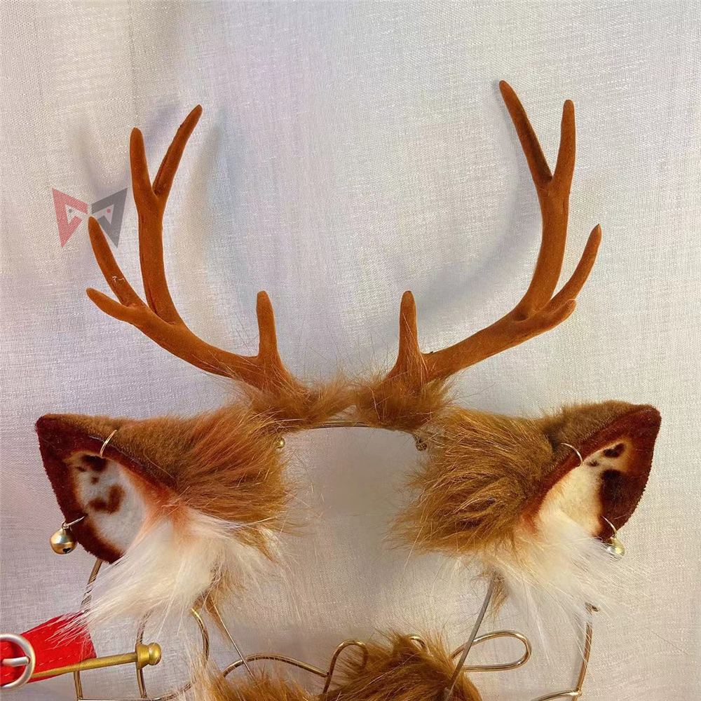 New Brown Deer Horns Ears Hair - Elk Bugle Call のレビューと価格