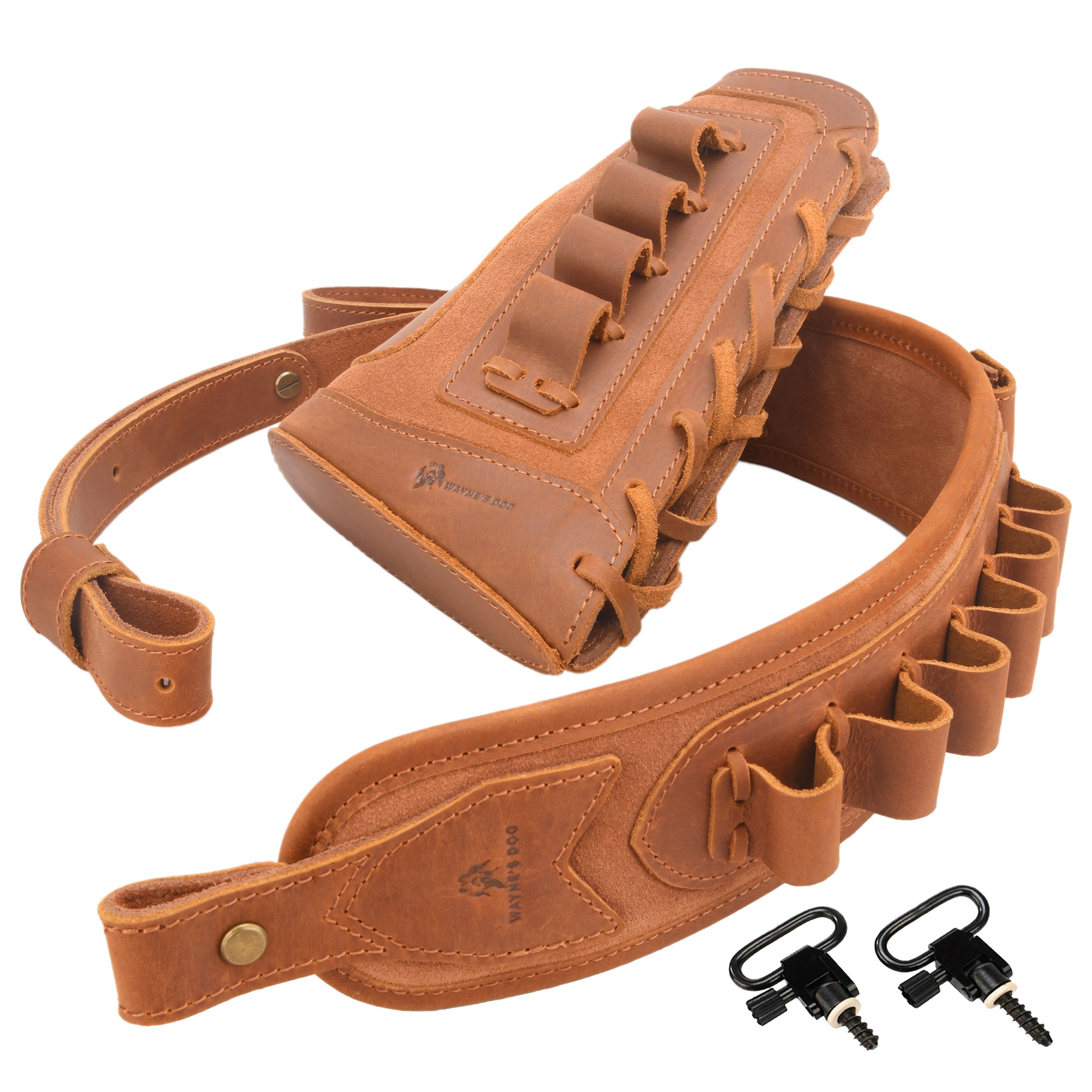 Vinatge Leather Rifle Buttstoc - Rifle Sling Swivel のレビューと価格