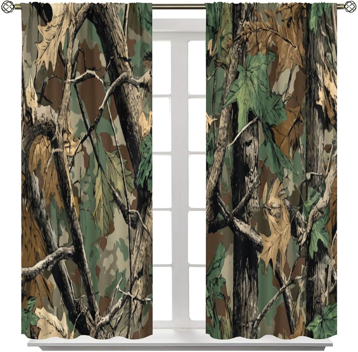 Forest Camouflage Curtains, Fo - Hunting And Camping In Forest のレビューと価格
