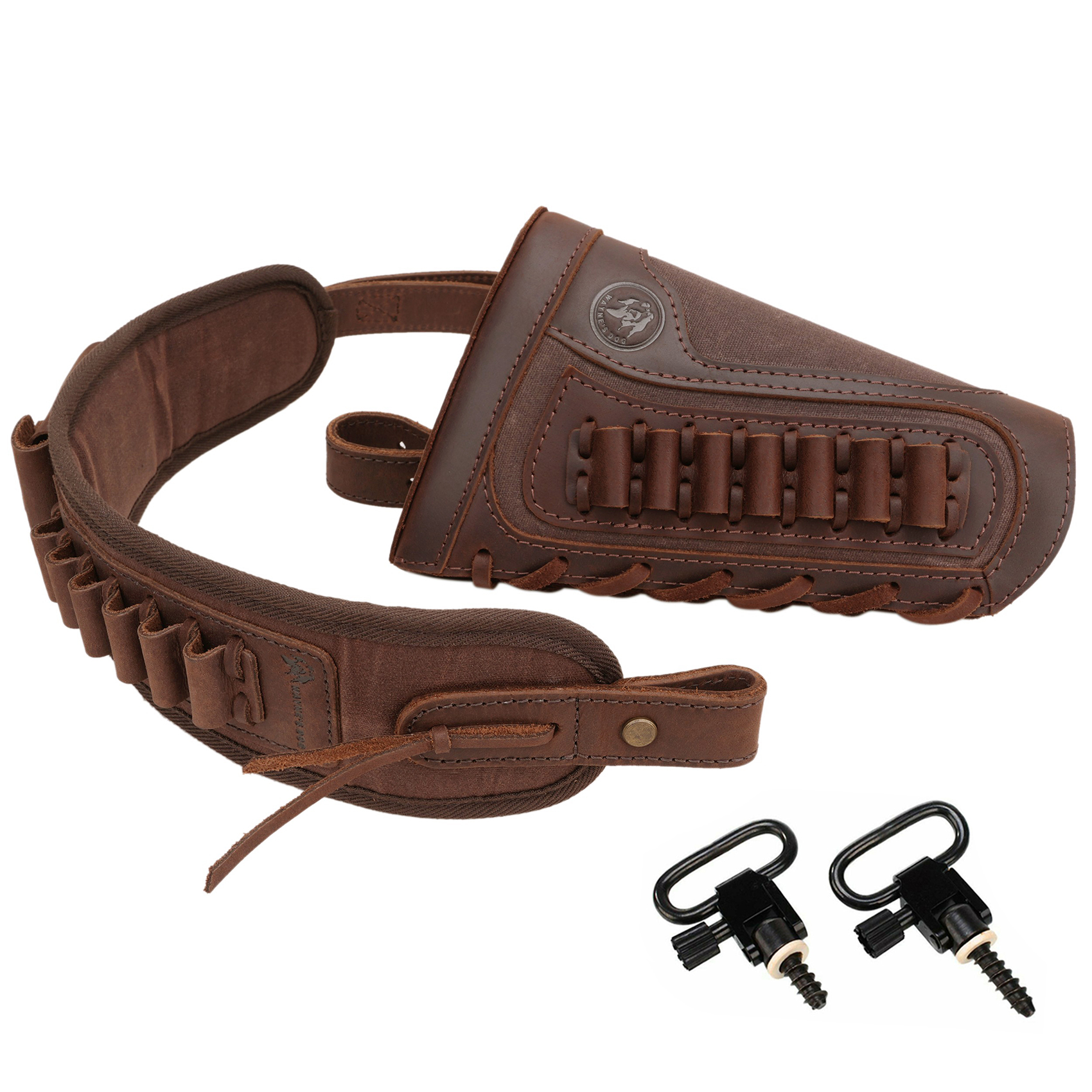 Tactical Leather Buttstock Amm - Rifle Sling Swivel のレビューと価格