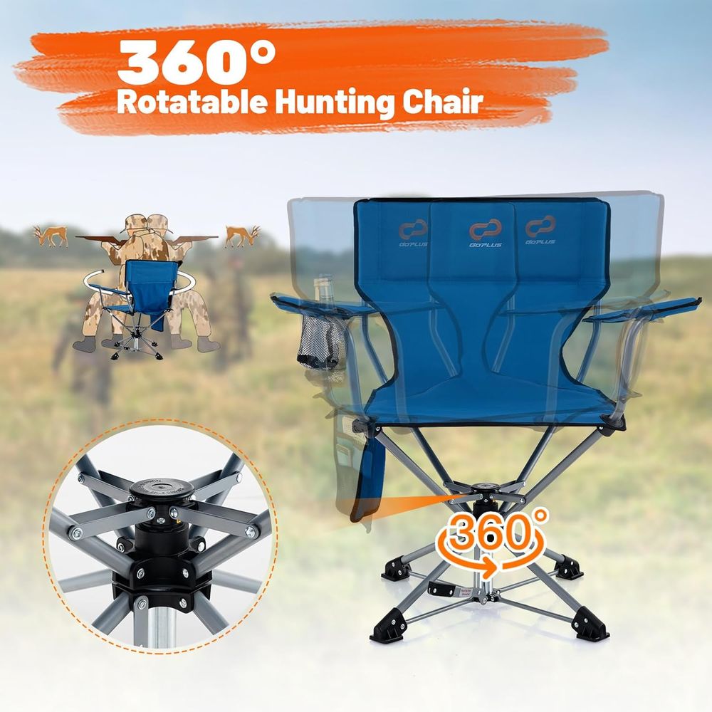 360 Degree Swivel Folding Hunt - Hunting And Fishing Outdoor Chairs のレビューと価格