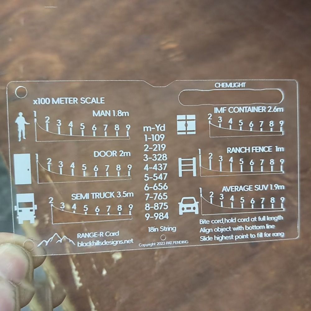 Outdoors Range Finder Card Ran - Hunting And Outdoor Supplies のレビューと価格