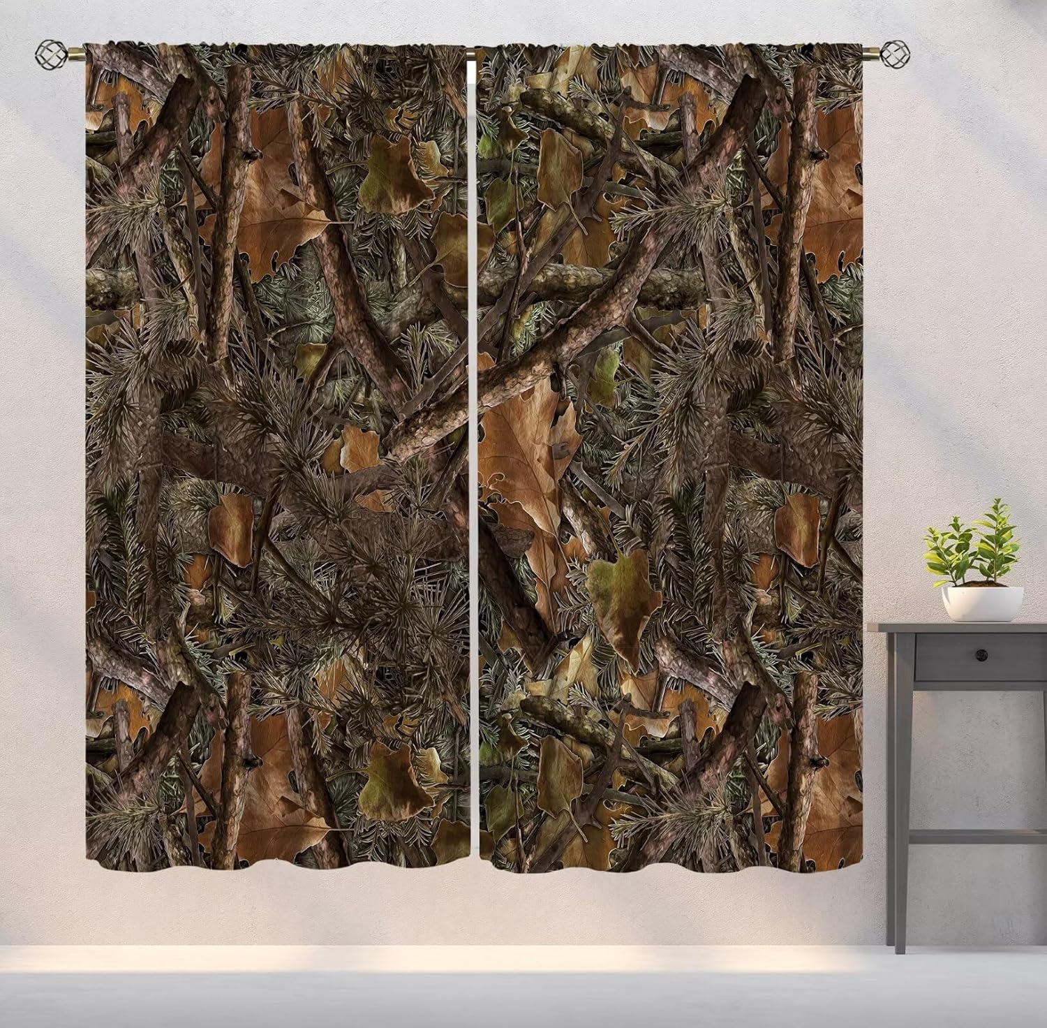 Camouflage Forest Blackout Cur - Hunting And Camping In Forest のレビューと価格