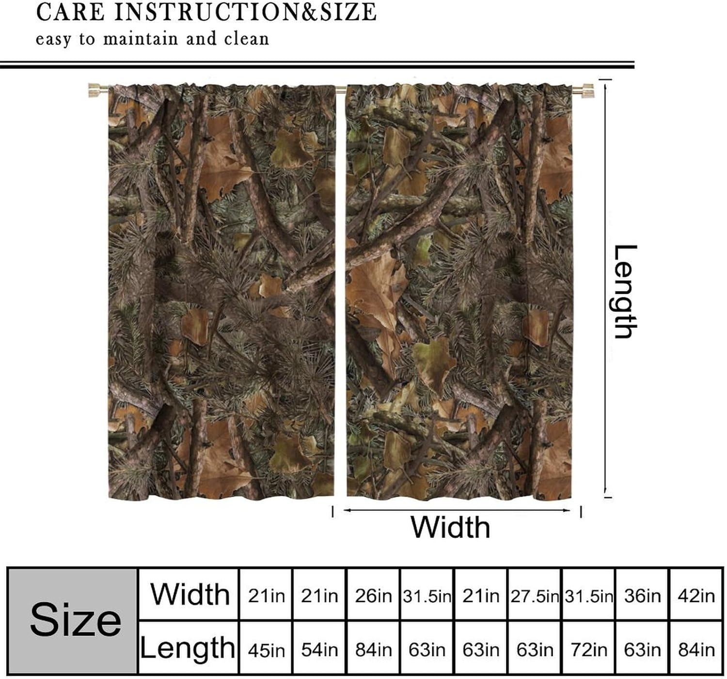 Camouflage Forest Blackout Cur - Hunting And Camping In Forest のレビューと価格