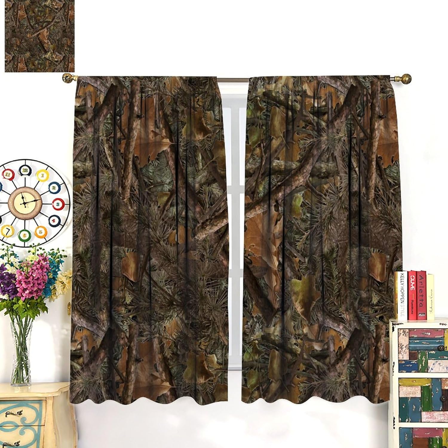 Camouflage Forest Blackout Cur - Hunting And Camping In Forest のレビューと価格