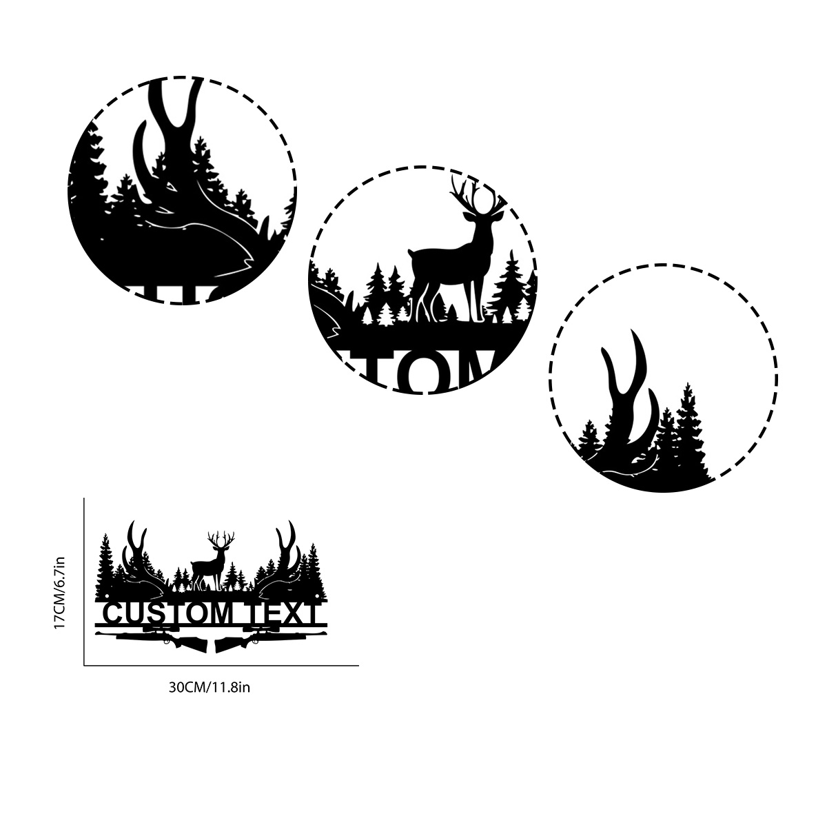 Custom Deer Cabin Metal Sign,  - Outdoor Hunting Gifts のレビューと価格