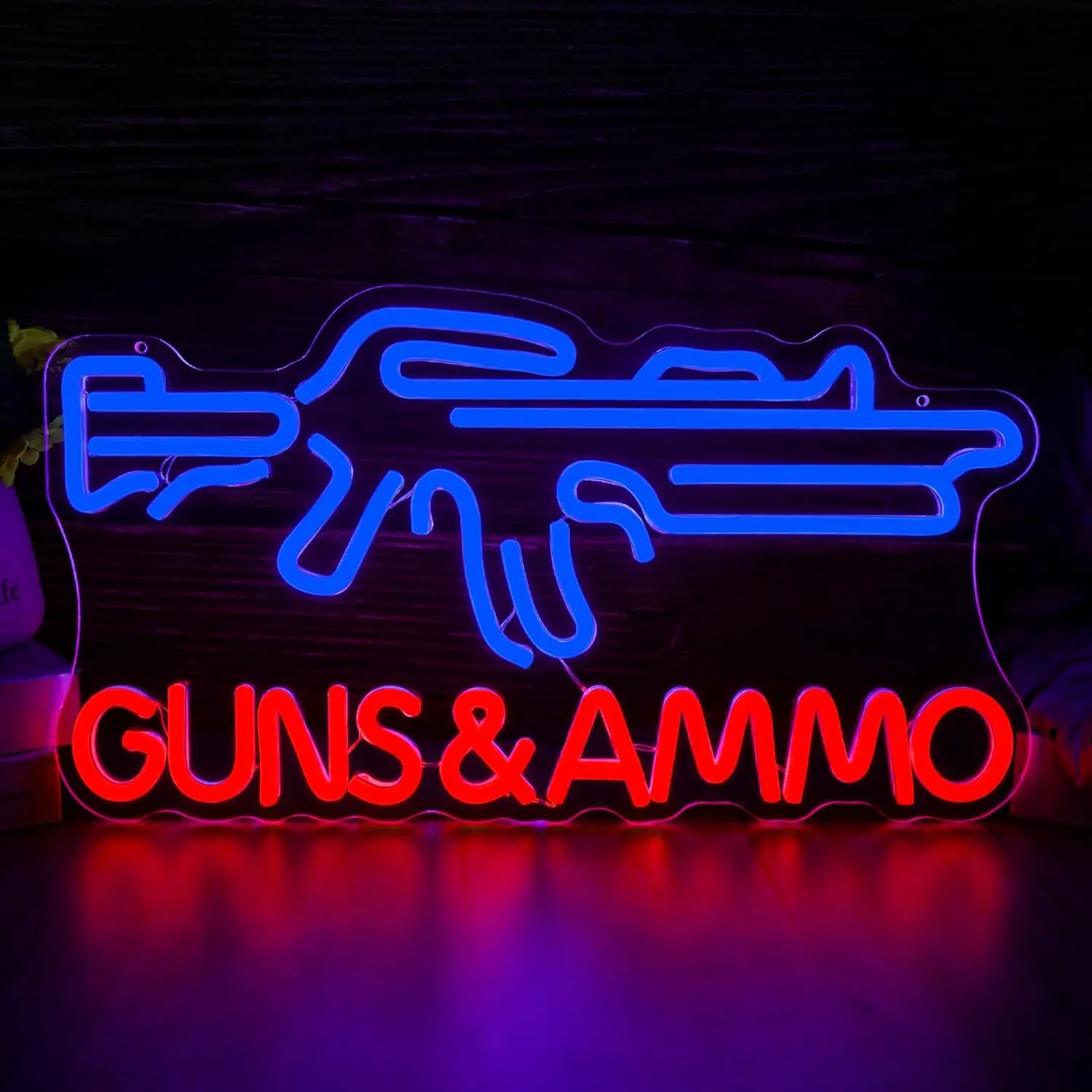 Gun Shop Neon Sign USB Powered - Hunting Outdoor Stores のレビューと価格