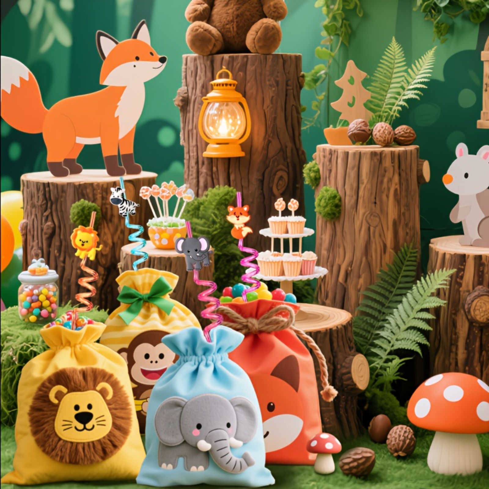 8 pcs Plastic Straws Cartoon A - Hunting And Outdoor Supplies のレビューと価格