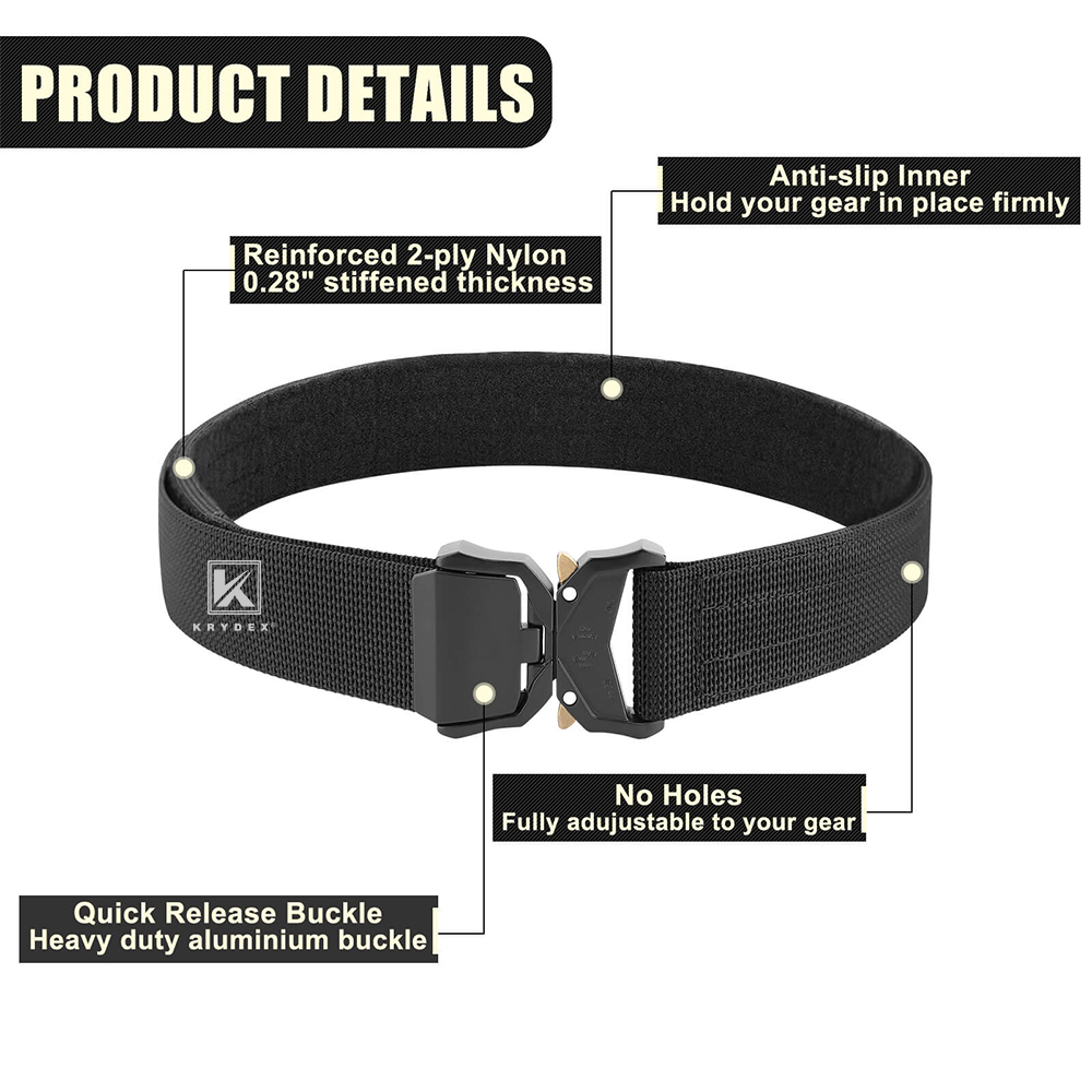 KRYDEX Tactical 2-Ply 1.5 Inch - Tactical Belt Rigger のレビューと価格