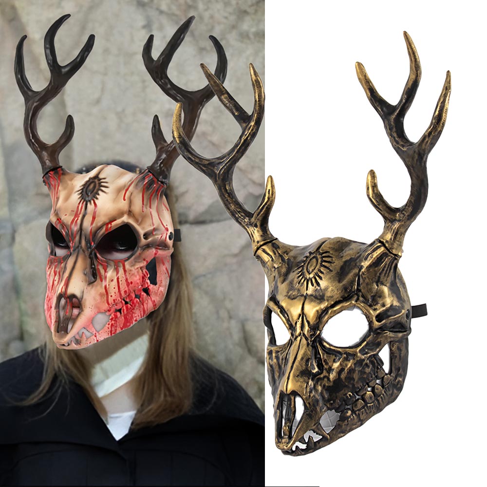 Wendigo Elk Mask Headpiece Cos - Elk Bugle Call のレビューと価格