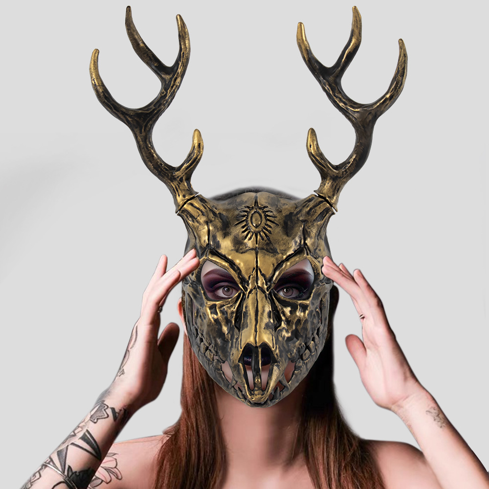 Wendigo Elk Mask Headpiece Cos - Elk Bugle Call のレビューと価格