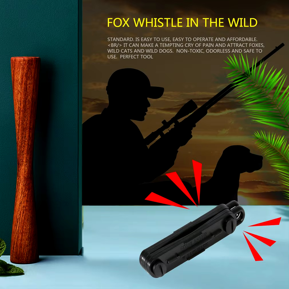DIZETION Black Outdoor Fox Dow - Game Call Whistle のレビューと価格