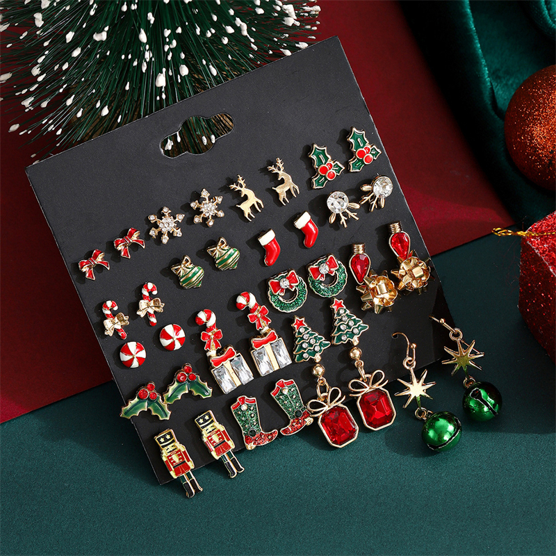Christmas MIxed Earring Set Fo - Elk Bugle Call のレビューと価格
