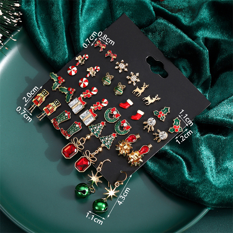 Christmas MIxed Earring Set Fo - Elk Bugle Call のレビューと価格