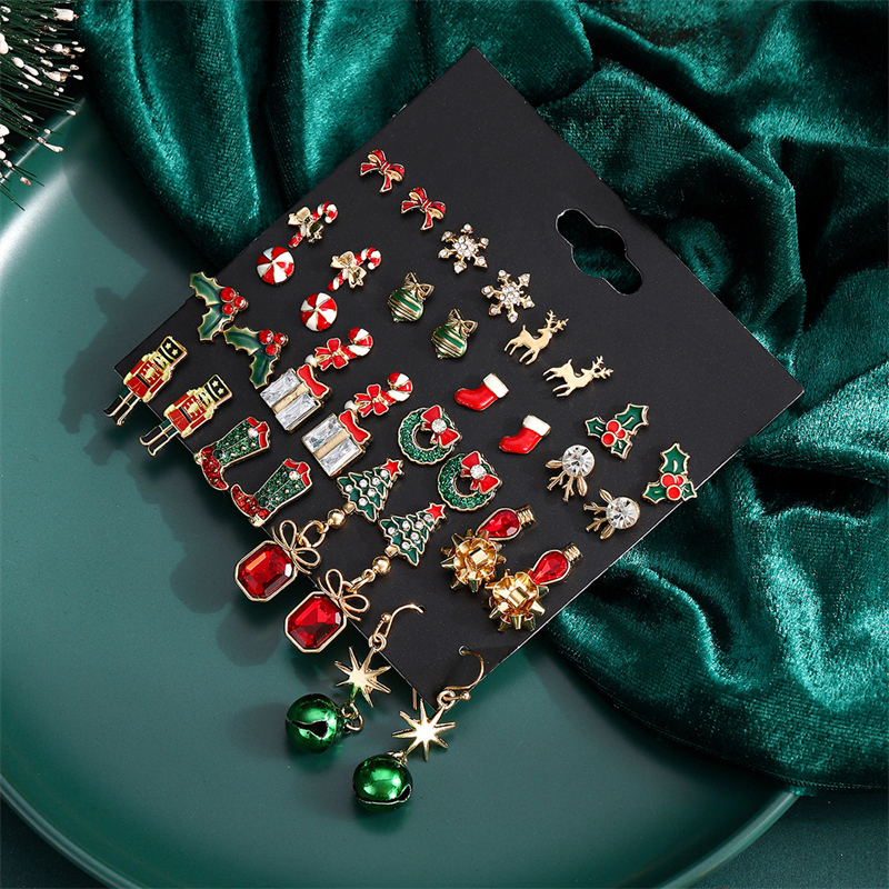 Christmas MIxed Earring Set Fo - Elk Bugle Call のレビューと価格