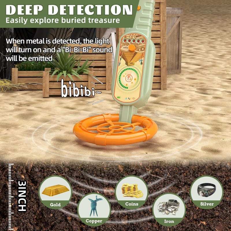 Kids Outdoor Metal Detector Ki - Outdoor Hunting Gifts のレビューと価格