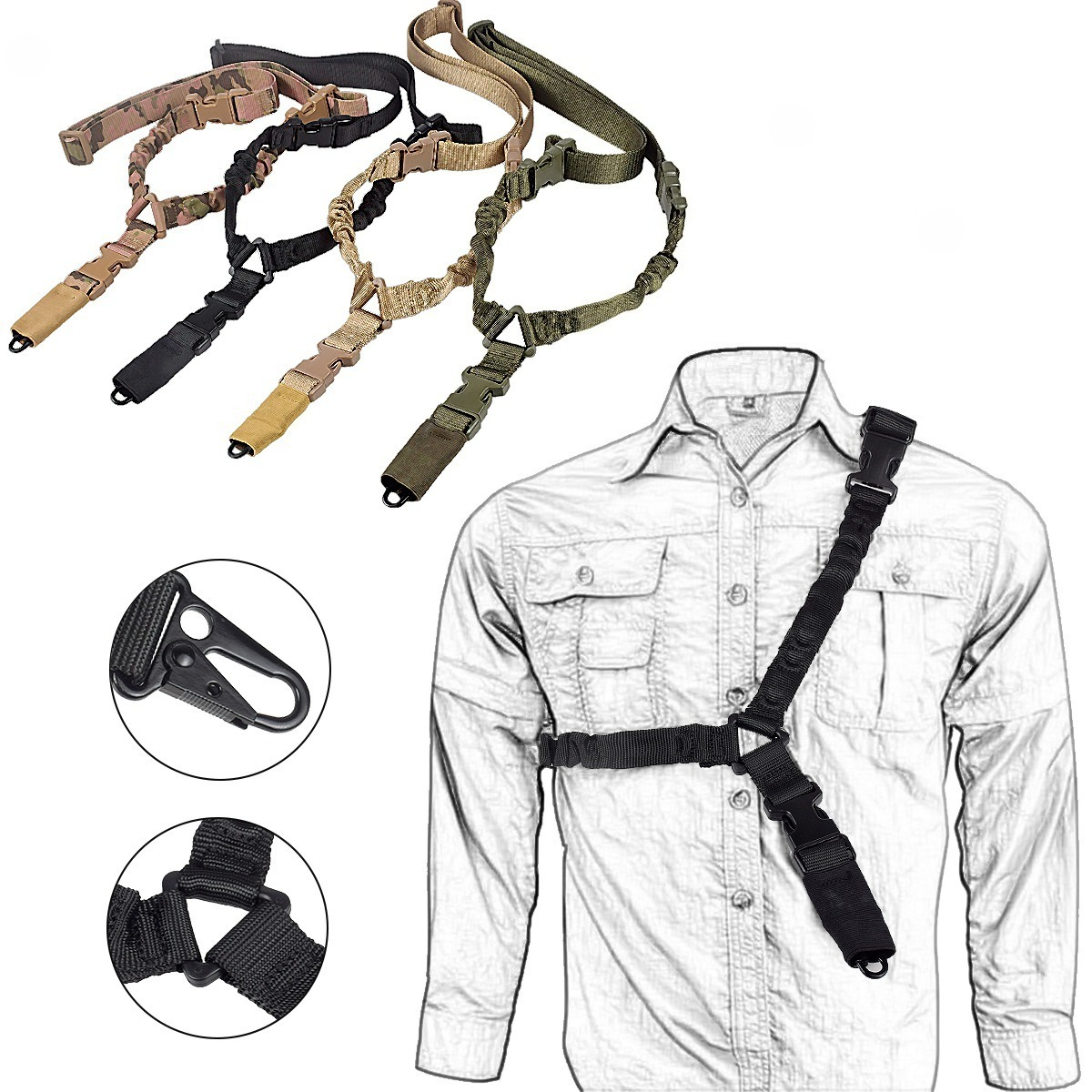 Single Point Tactical Straps G - Rifle Sling Swivel のレビューと価格