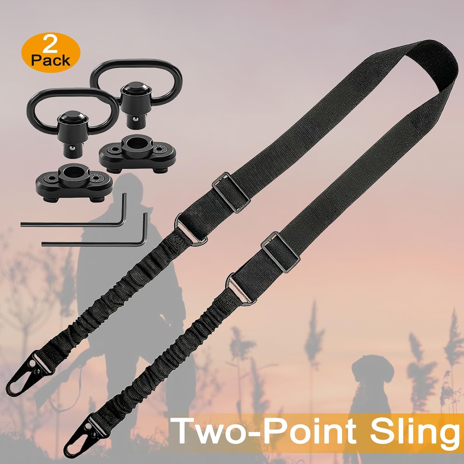 2 Point QD Rifle Sling with Le - Rifle Sling Swivel のレビューと価格