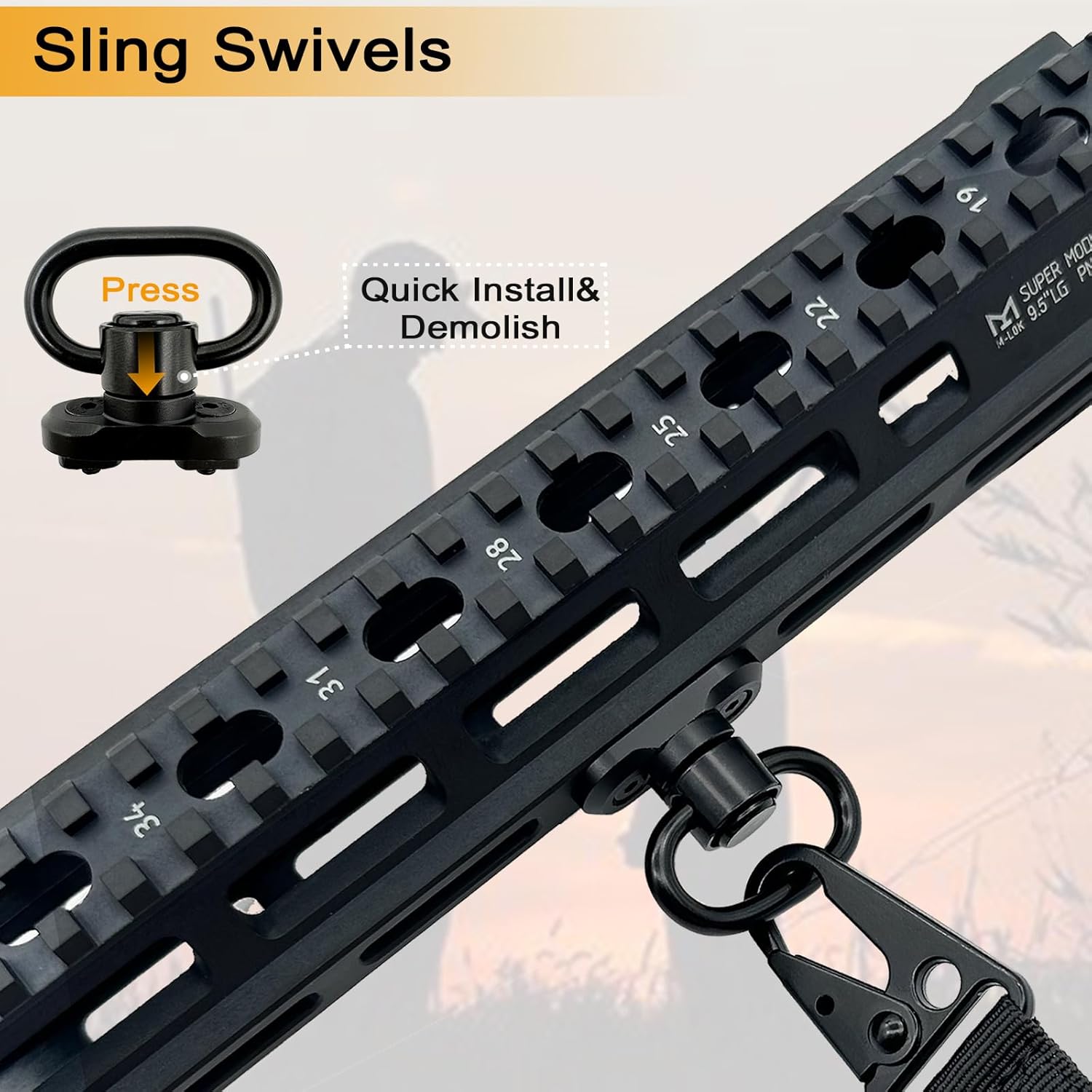 2 Point QD Rifle Sling with Le - Rifle Sling Swivel のレビューと価格