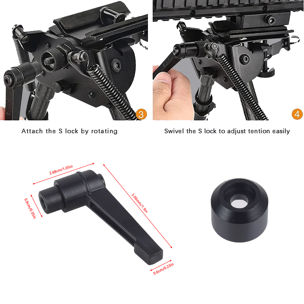 Tactical Quick Adjust Swivel H - Bipod Rifle Mount のレビューと価格