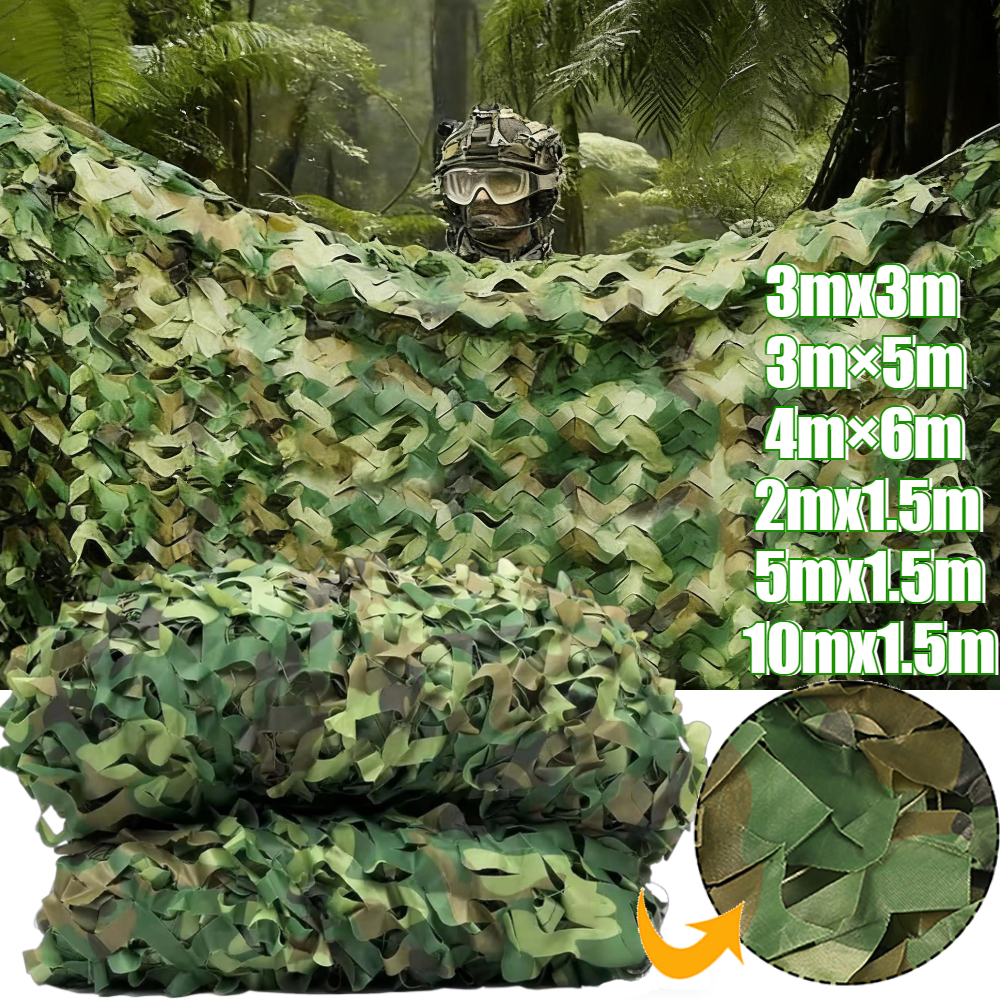 Woodland Camouflage Net Sunsha - Hunting And Camping In Forest のレビューと価格