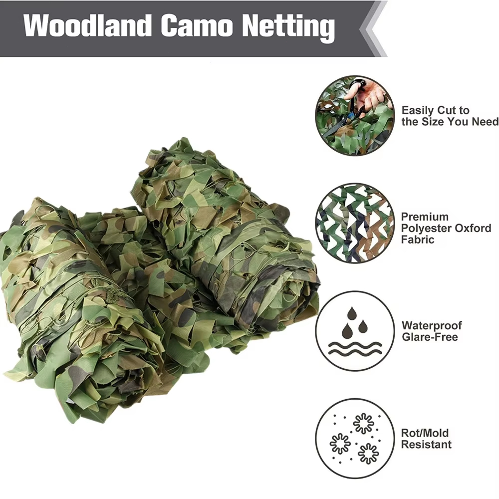 Woodland Camouflage Net Sunsha - Hunting And Camping In Forest のレビューと価格