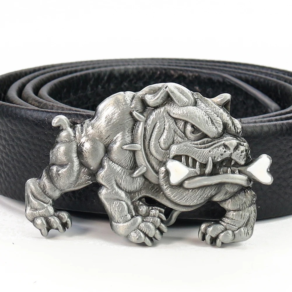 Pit Bull Dog Fangs Belt Buckle - Hunting Dog Outdoor のレビューと価格