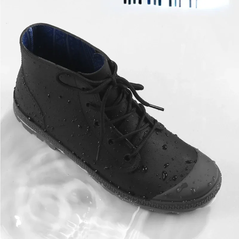 Winter Men Rain Boots Lace-up  - Fishing Waders Breathable のレビューと価格